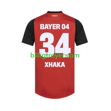 Billige Fotballdrakter Bayer 04 Leverkusen XHAKA 34 Hjemmedraktsett 2024/25 Kortermet